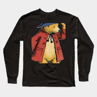 Cartoonish Paddington Bear Long Sleeve T-Shirt